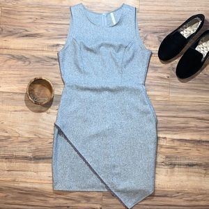 Grey asymmetrical dress